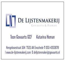 De Lijstenmakerij Govaarts & Homan, Enschede openingstijden