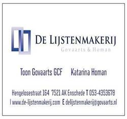 De Lijstenmakerij Govaarts & Homan, Enschede openingstijden
