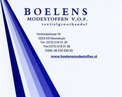Boelens Modestoffen V.O.F., Nieuwkuijk openingstijden