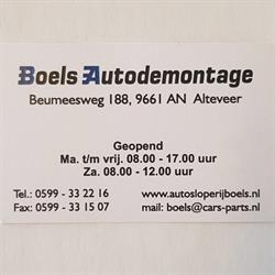 Autosloperij Boels B.v., Alteveer openingstijden