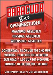 Baracuda Bar, St. Willebrord openingstijden