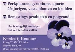 Hommes J, Eelde openingstijden