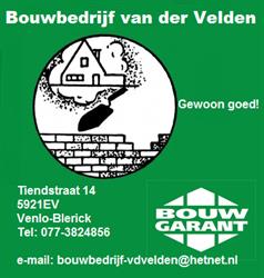Aannemersbedrijf Bouwbedrijf vd Velden, Venlo openingstijden
