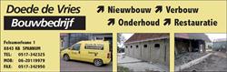 Doede de Vries Bouwbedrijf, Spannum openingstijden