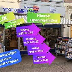 Stof Studio Shop, Schiedam openingstijden