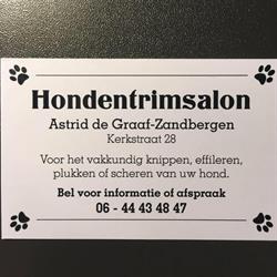 Hondentrimsalon Astrid de Graaf-Zandbergen, Bunschoten-Spakenburg openingstijden