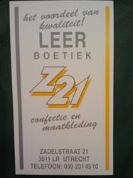 Z 21 Leerboetiek, Utrecht openingstijden
