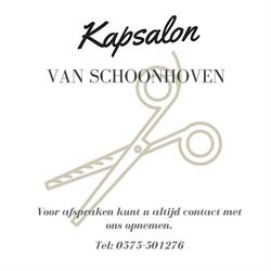 Kapsalon Van Schoonhoven, Voorst openingstijden