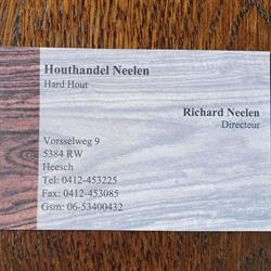 Neelen Hardhout H C, Heesch openingstijden