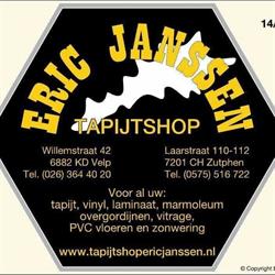 Tapijtshop Eric Janssen, Velp openingstijden