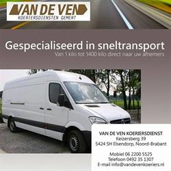 Van de Ven Koeriersdiensten, Elsendorp openingstijden