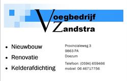 Voegbedrijf Zandstra, Doezum openingstijden