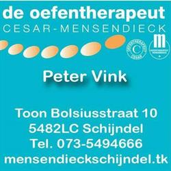 Mensendieck-Oefentherapeut Vink, Schijndel openingstijden