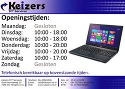 Keizers ICT Services, Hengelo openingstijden