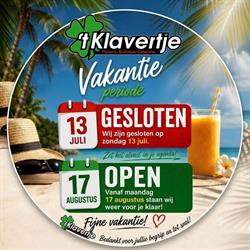 't Klavertje, Arnhem openingstijden