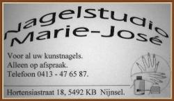 Nagelstudio Marie-Jose Nijnsel Sint-Oedenrode - openingstijden