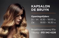 Kapsalon de bruyn, Tilburg openingstijden