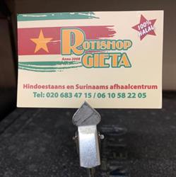 Rotishop Gieta Surinaams Afhaalcentrum, Amsterdam openingstijden