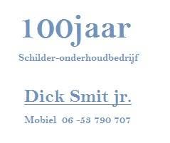 Schilders- en onderhoudsbedrijf Dick Smit jr., Alkmaar openingstijden