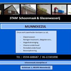 Stam Schoonmaak & Glazenwasserij, Munnekezijl openingstijden