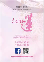 Chinees Indisch Specialiteiten Restaurant Lotus, Nieuw-Vennep openingstijden