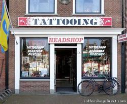 Coffeeshop en tattooshop Harlingen, openingstijden