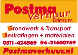 Postma Minikraanverhuur, Driezum openingstijden