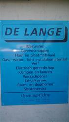 De Lange IJzerwaren- Gereedschappen-DHZ, Breukelen openingstijden