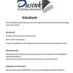 Dusink Schildersbedrijf, Apeldoorn openingstijden