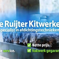 de Ruijter kitwerken kitbedrijf in zwijndrecht, Zwijndrecht openingstijden