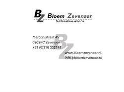 Bloem Zevenaar B.V., openingstijden