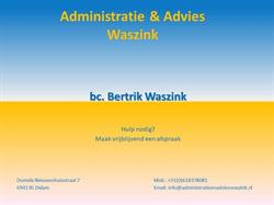 Administratie & Advies Waszink, Didam openingstijden