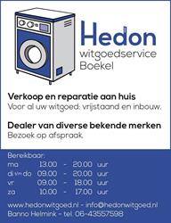Hedon Witgoedservice, Volkel openingstijden