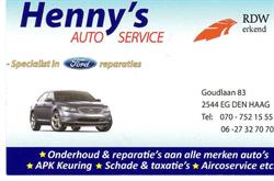 APK APK APK Henny's Auto Service, 's-Gravenhage openingstijden