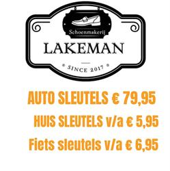 Ambachtelijke schoenmakerij Lakeman, Heemskerk openingstijden