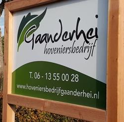 Gaanderhei Hoveniersbedrijf, Gaanderen openingstijden