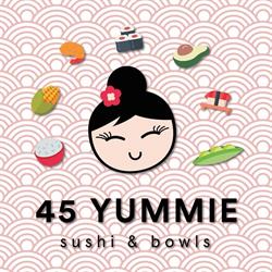 45 Yummie Sushi & Bowls, Amsterdam openingstijden