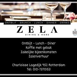 Zela Restaurant, Rotterdam openingstijden