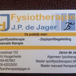 Fysiotherapie J.P. de Jager, Hoogerheide openingstijden