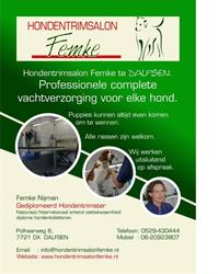Hondentrimsalon Femke, Dalfsen openingstijden