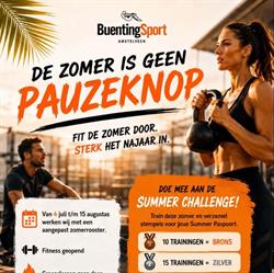 BuentingSport Amstelveen, openingstijden