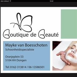 Boutique de Beaute, Dongen openingstijden
