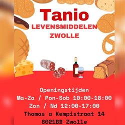 Tanio Zwolle, openingstijden