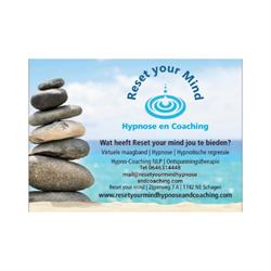 Reset your Mind Hypnose en Coaching, Schagen openingstijden
