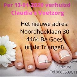 Claudia's Voetzorg, Goes openingstijden