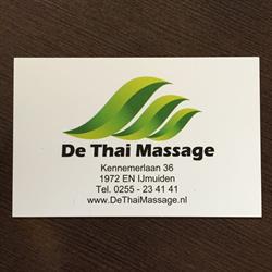 De Thai Massage, IJmuiden openingstijden