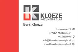 Kloeze Kozijnen en Glas, Middenmeer openingstijden