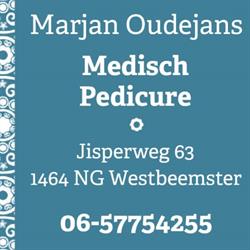 Marjan Oudejans, Medisch Pedicure, Westbeemster openingstijden