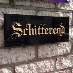 Schitterend restauraties, glas, letterschilderen, vergulden en verzilveren, Diemen openingstijden