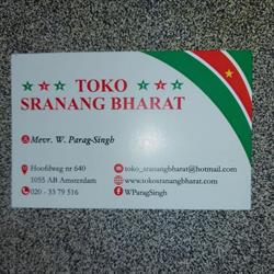 Toko Sranang, Amsterdam openingstijden
